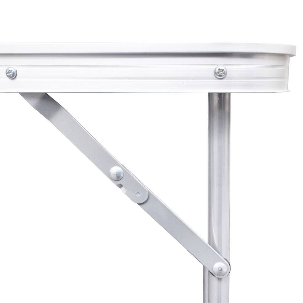 VIDAXL Camping Tabelle zusammenklappbar und einstellbar 240 x 60 cm Aluminium