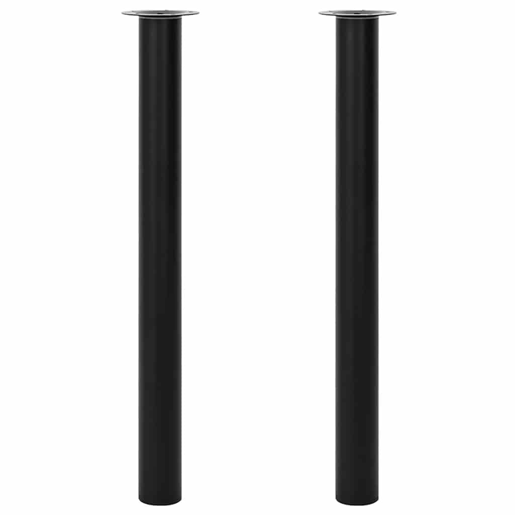 Vidaxl tafelpoten telescopisch 710-1100 mm zwart 2 st