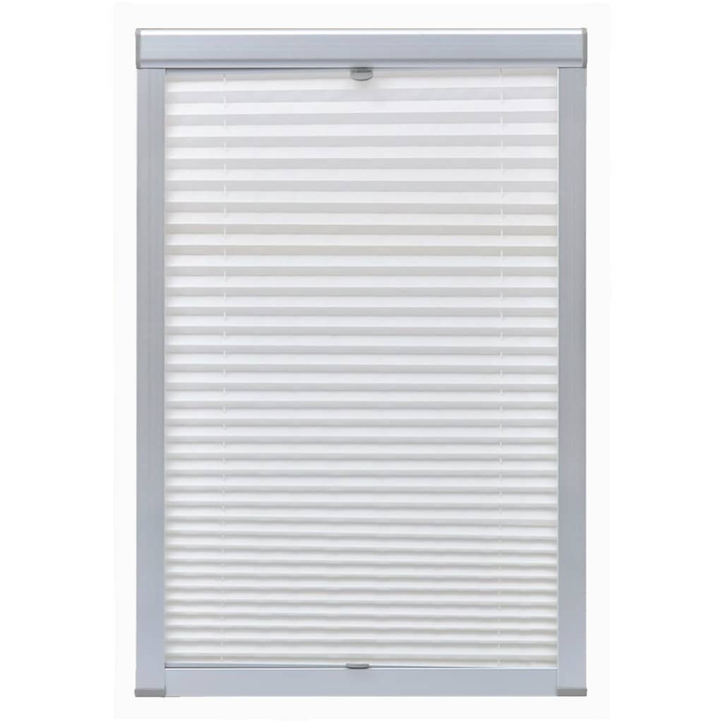 Vidaxl Roller Blind Falten weiß 104