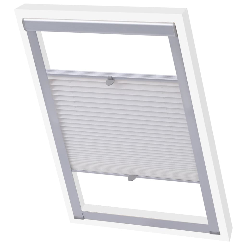 Vidaxl Roller Blind Falten weiße P06 406