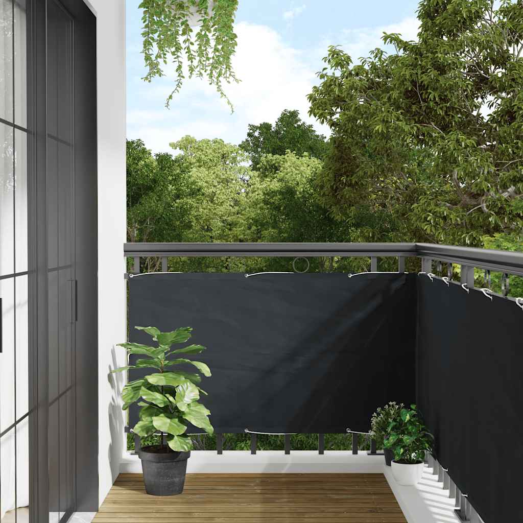 Vidaxl Balkon Bildschirm Oxford Textil 75x600 cm Anthrazit