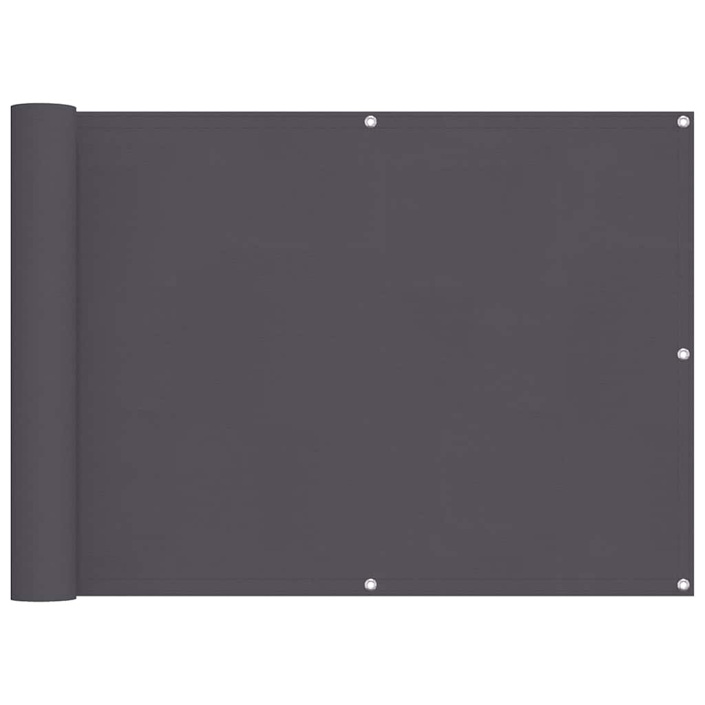 VIDAXL -Balkon -Bildschirm 90x600 cm Oxford Stoffanthrazit