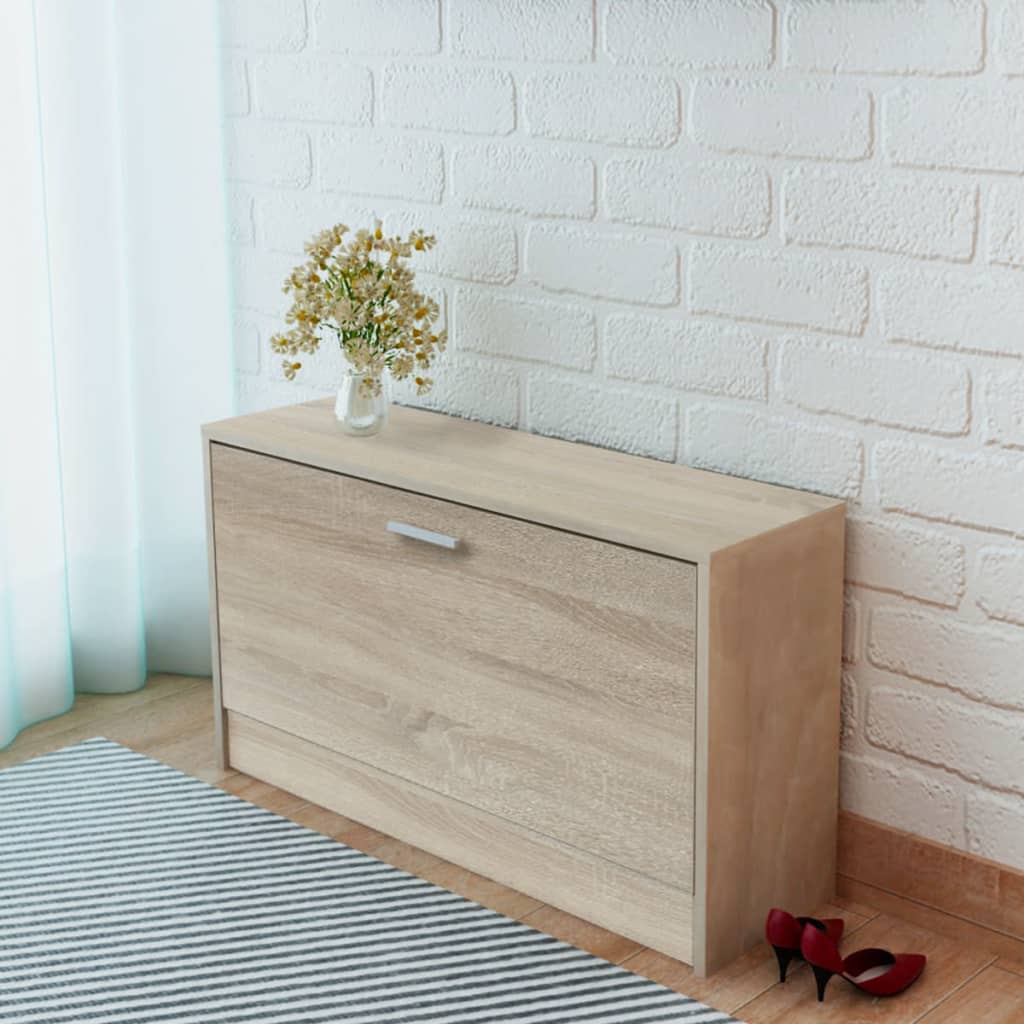 Vidaxl Schuhspeicherbank 80x24x45 cm Eiche gefärbt