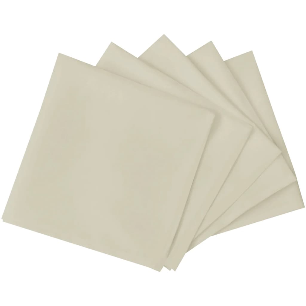 Vidaxl Servietten 100 Stück Creme 50x50 cm
