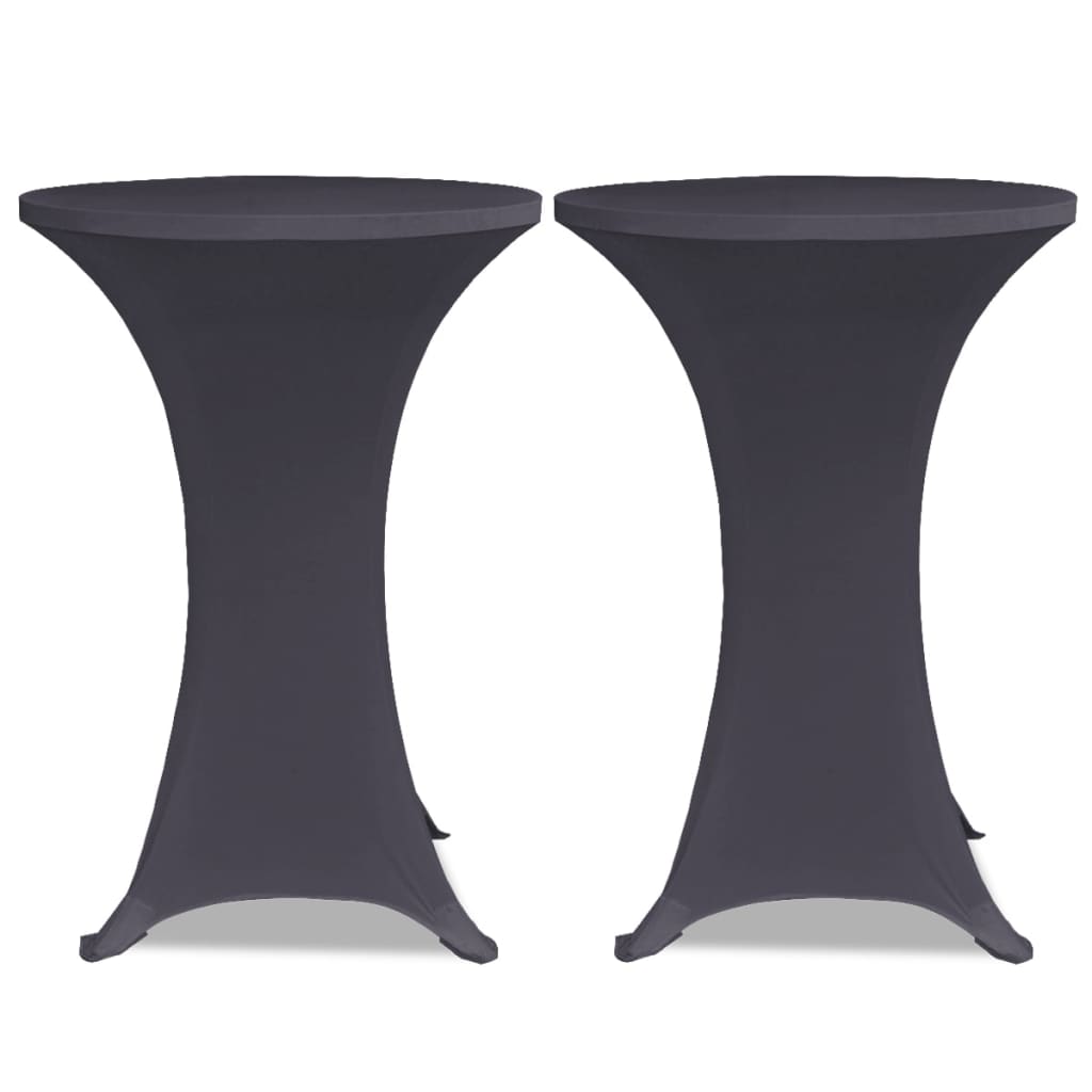 Vidaxl Stuhlabdeckung Stretch 2st 60 cm Anthrazit