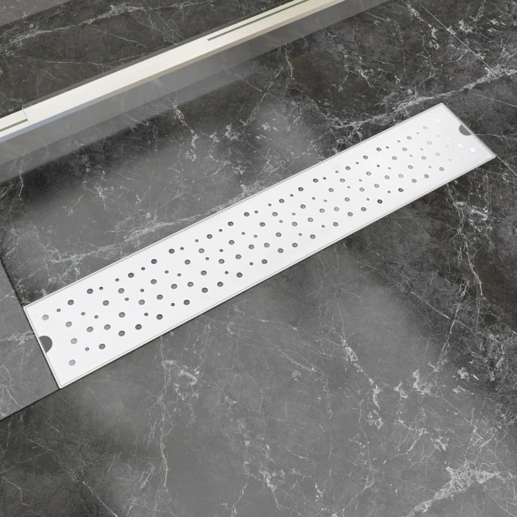 Vidaxl Duschabfluss rechteckige Blase 630 x 140 mm Edelstahl
