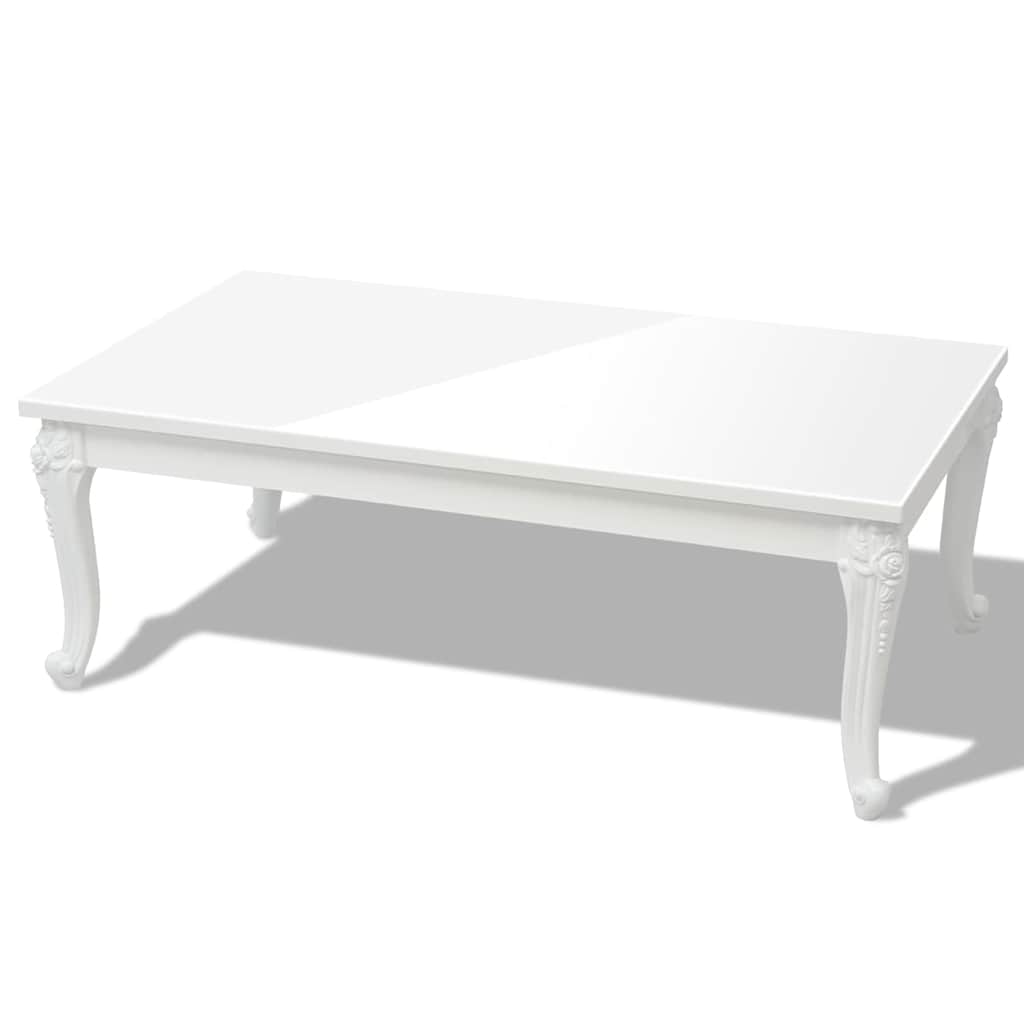 Vidaxl salontafel 115x65x42 cm hoogglans wit