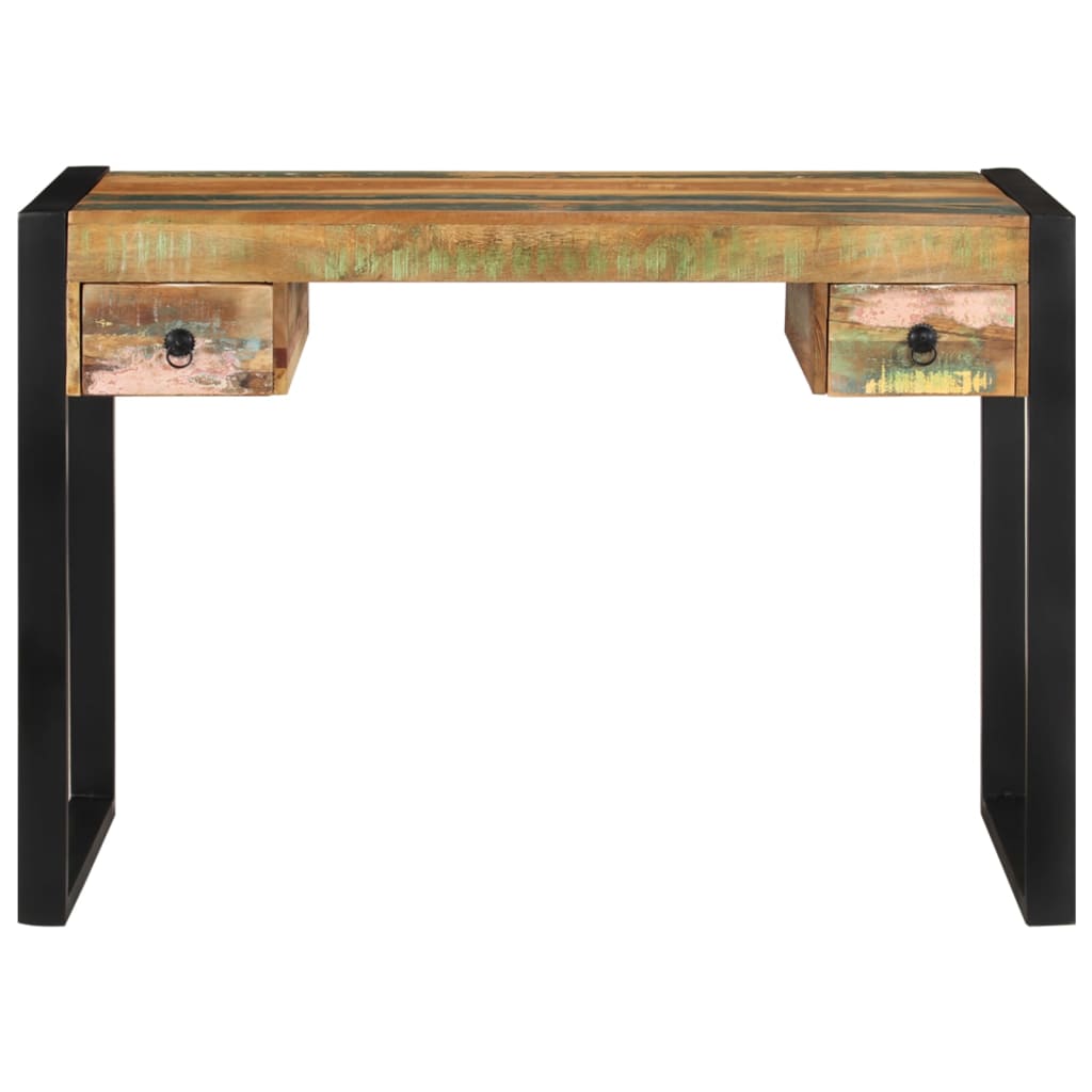 Vidaxl bureau massief gerecycled hout