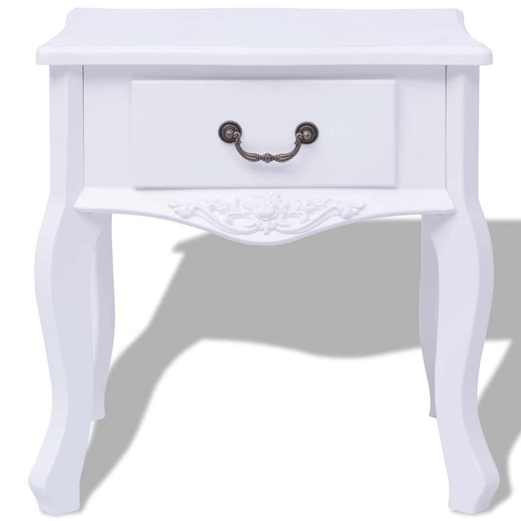 Vidaxl nachtkastjes 2 stuks mdf wit