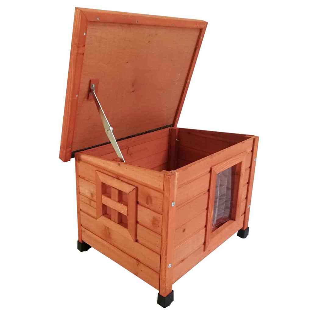 @Pet Cat Loft für außerhalb von 57x45x43 cm Holzbraun