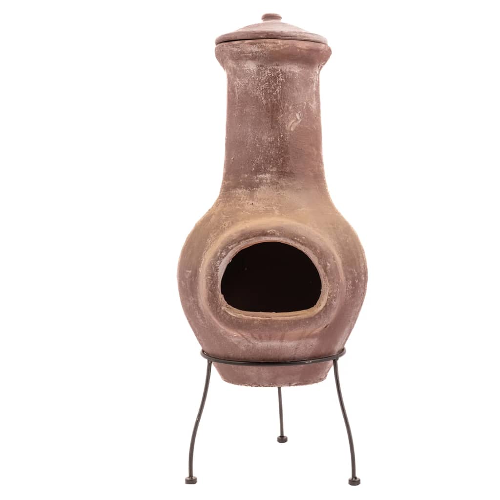 Rotfeuer Kamin Salamanca 36x36x85 cm Ton dunkelrot