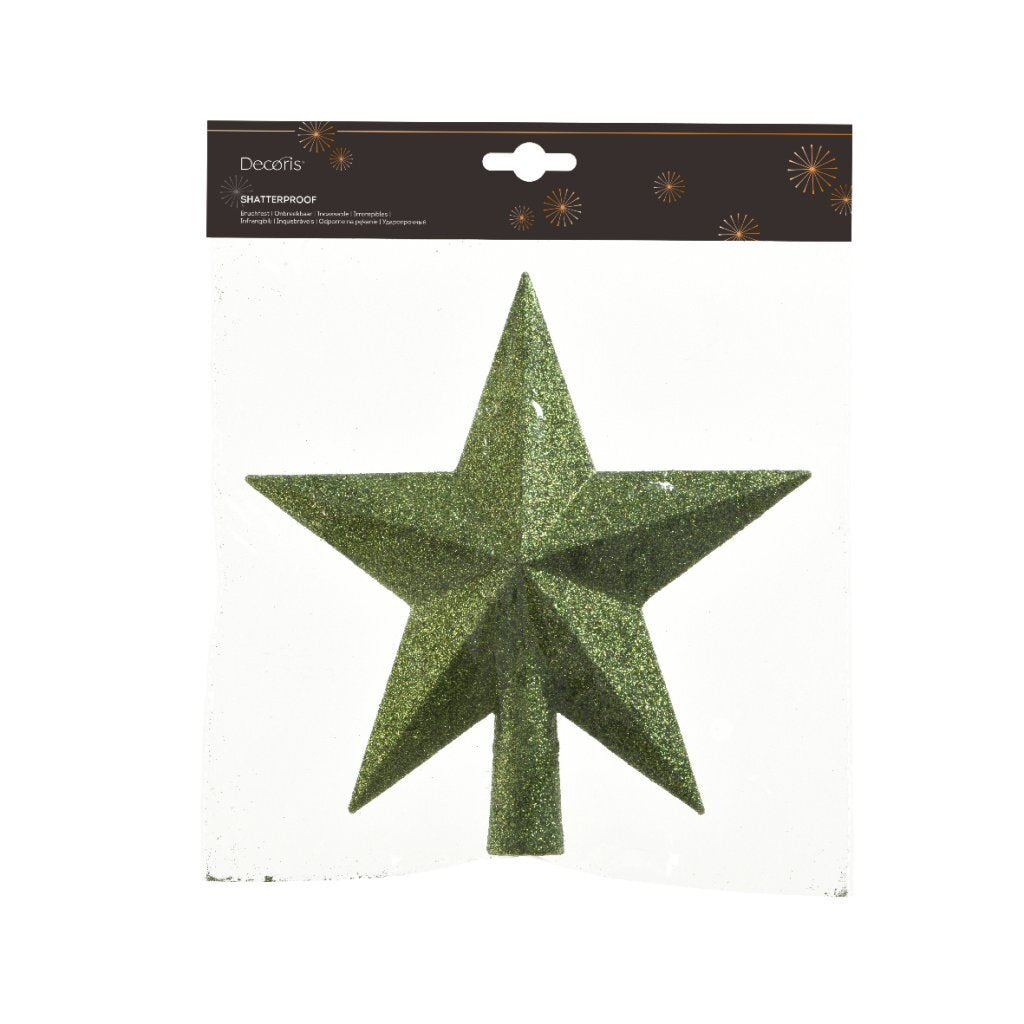 Decoris Schirm 4,2x19x19 cm grün glitzernd