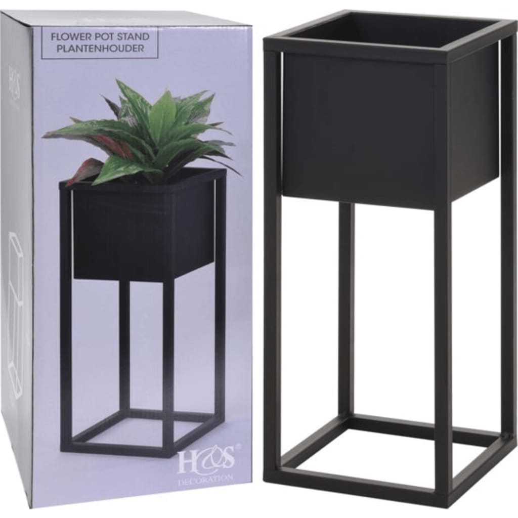 Hs Kollektion Blumenpot auf Standard 50 cm Metallschwarz