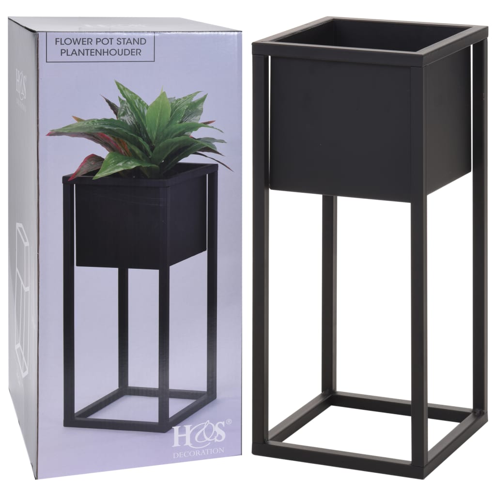 Hs Kollektion Blumenpot auf Standard 50 cm Metallschwarz