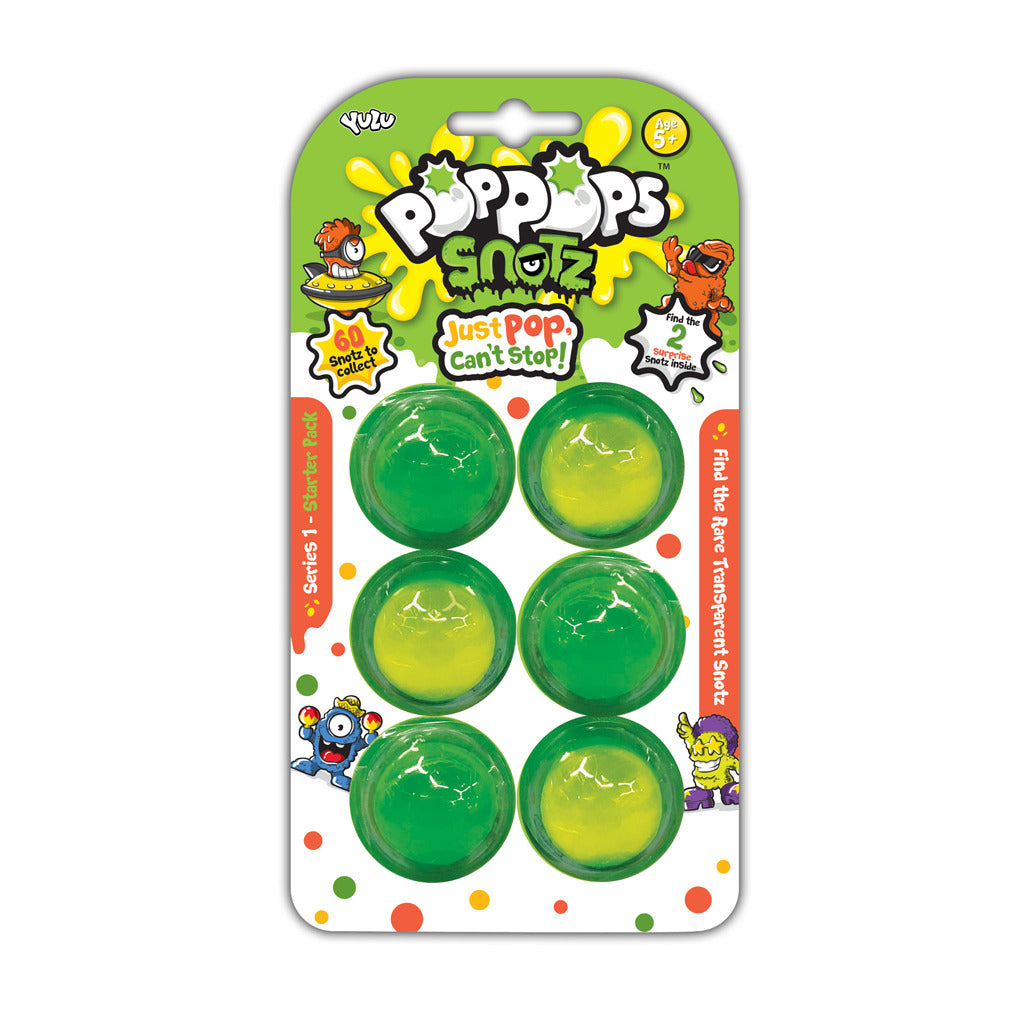 Yulu Yulu PopPops Snotz Serie 1 Starter-Set 6-teilig