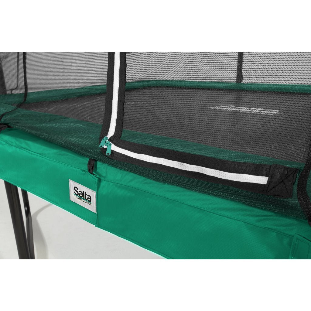 Salta 5091g Comfort Edition Trampolin 153x214 cm + Sicherheitsnetz grün
