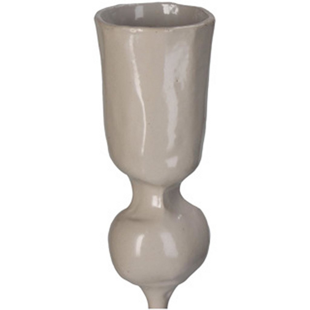 No brand Weihnachtskerzenhalter Metall beige 8x8x40 cm