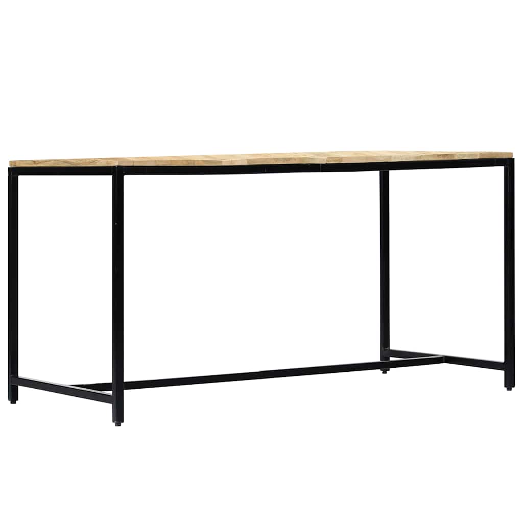 Vidaxl eettafel 140x70x75 cm massief ruw mangohout