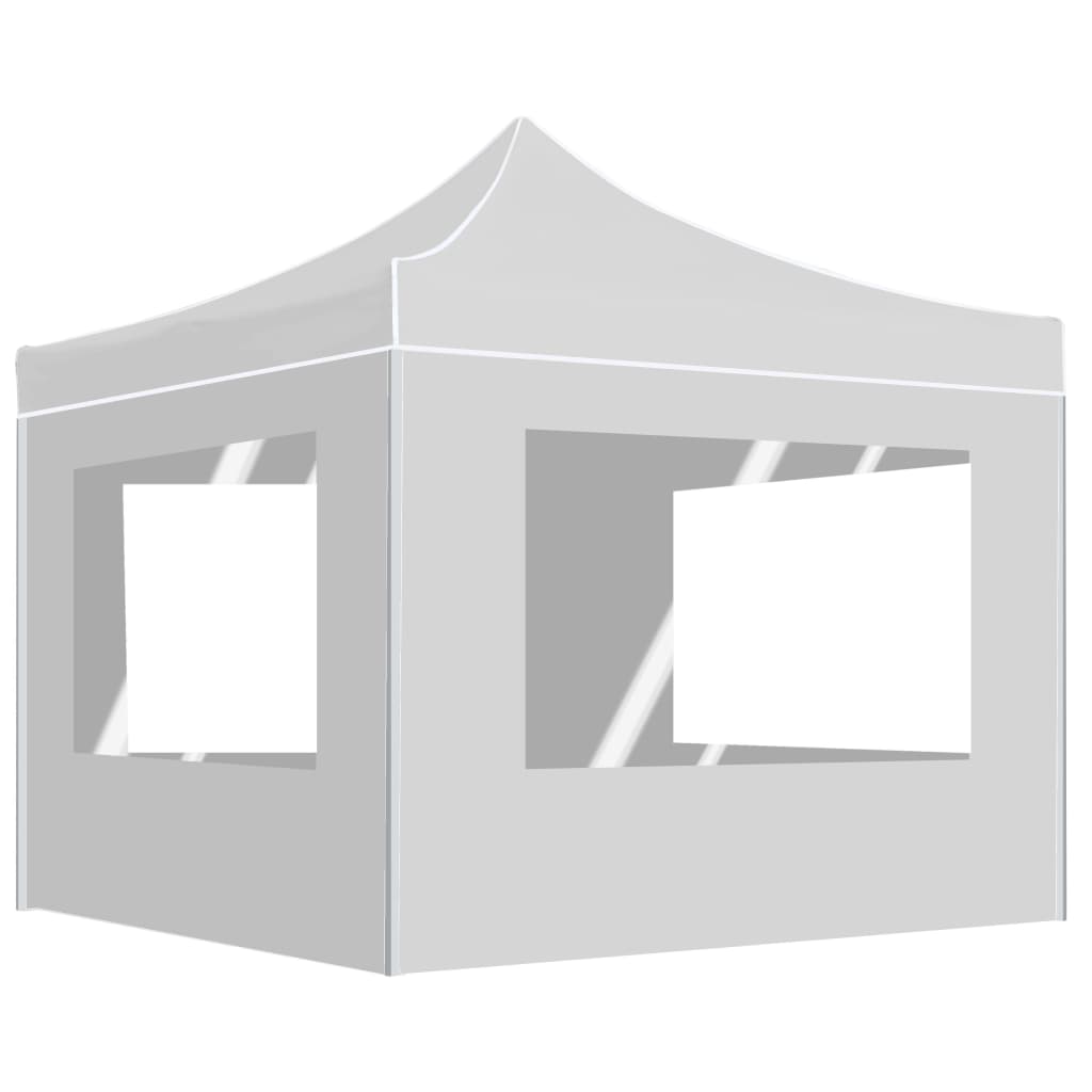 Vidaxl Partytent faltbar mit Wänden 3x3 M Aluminium Weiß