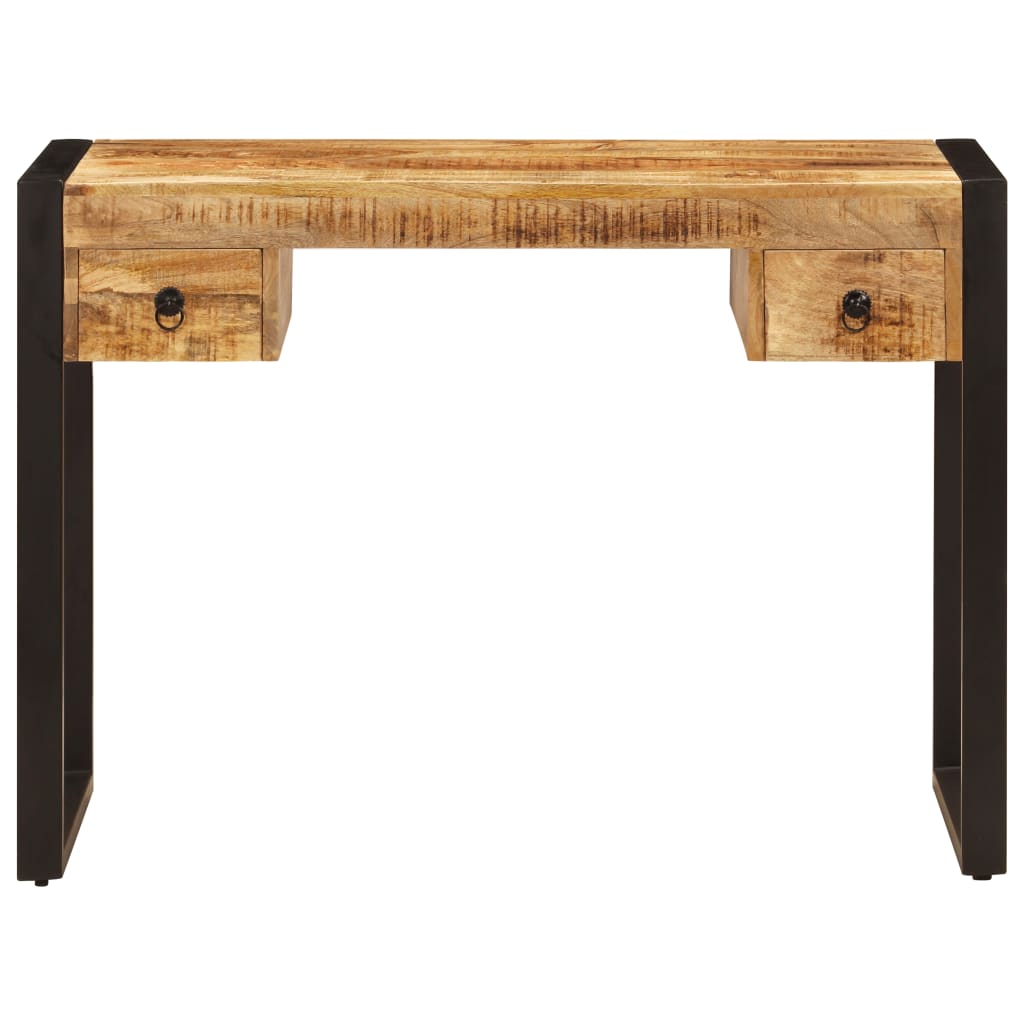 Vidaxl bureau met 2 lades 110x50x77 cm massief mangohout