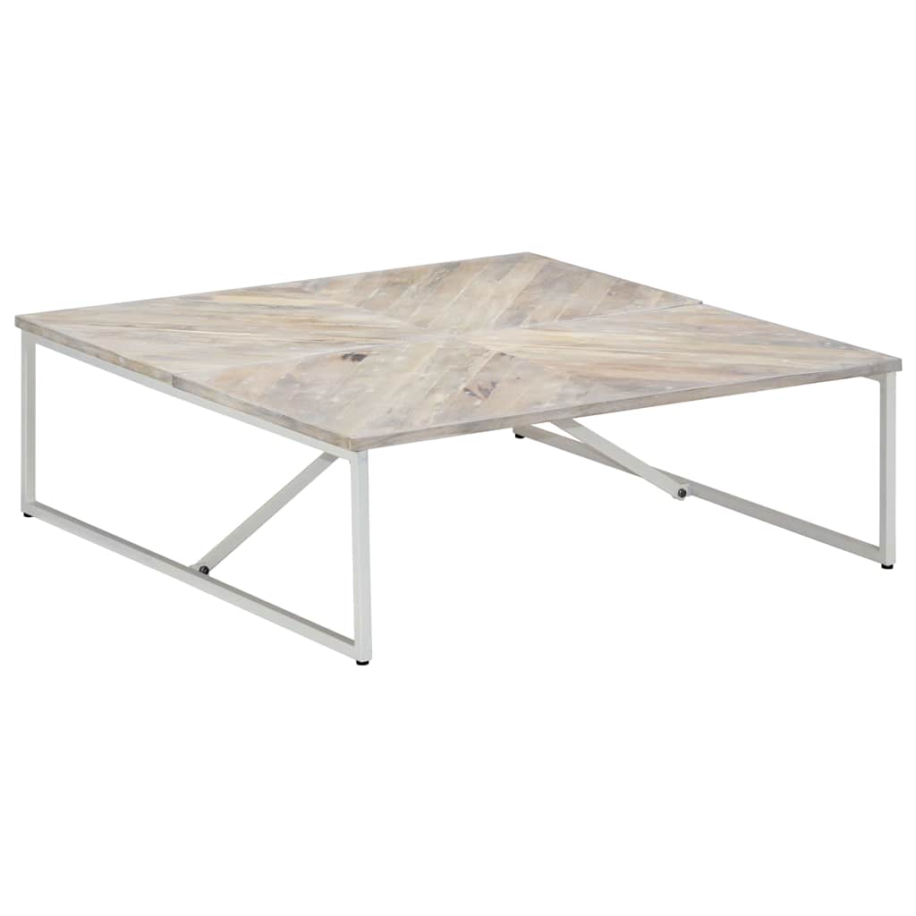 Vidaxl salontafel 110x110x36 cm massief mangohout
