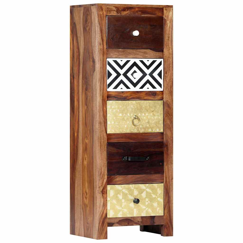 Vidaxl bijzetkast 40x30x110 cm massief acaciahout