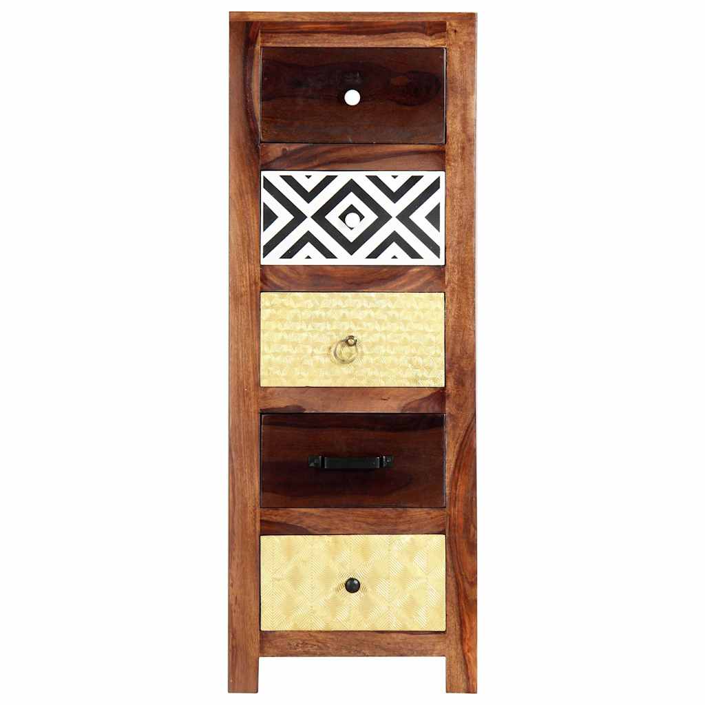 Vidaxl bijzetkast 40x30x110 cm massief acaciahout