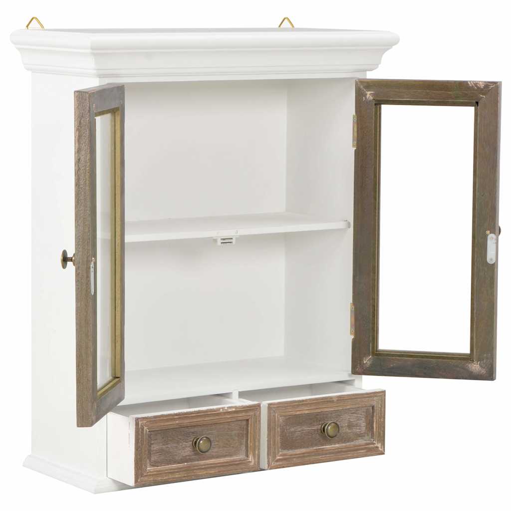 Vidaxl wandkast 49x22x59 cm bewerkt hout wit