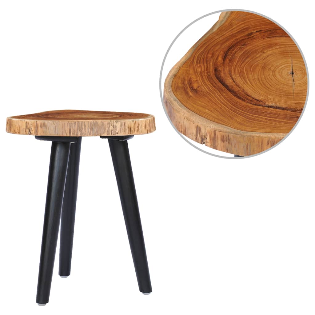Vidaxl salontafel 40x45 cm massief teakhout