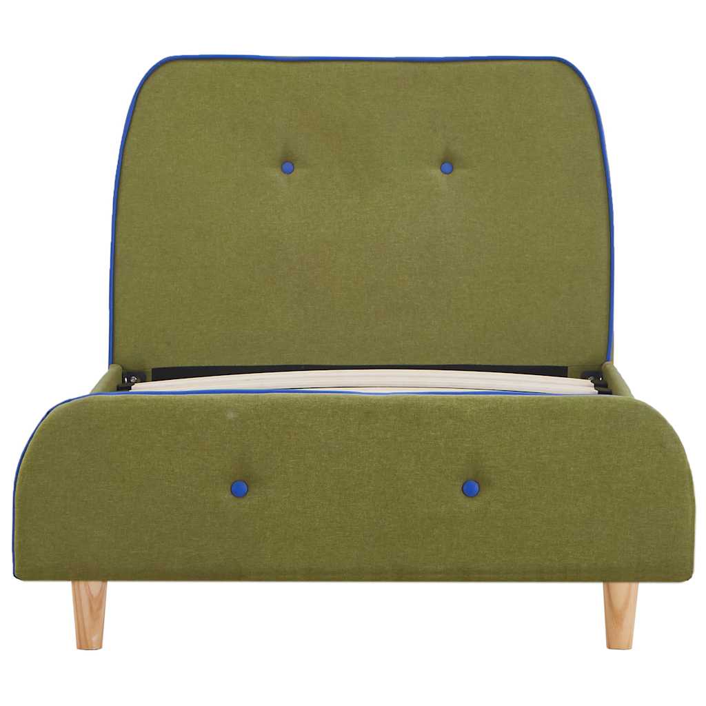 Vidaxl bedframe stof groen 90x200 cm