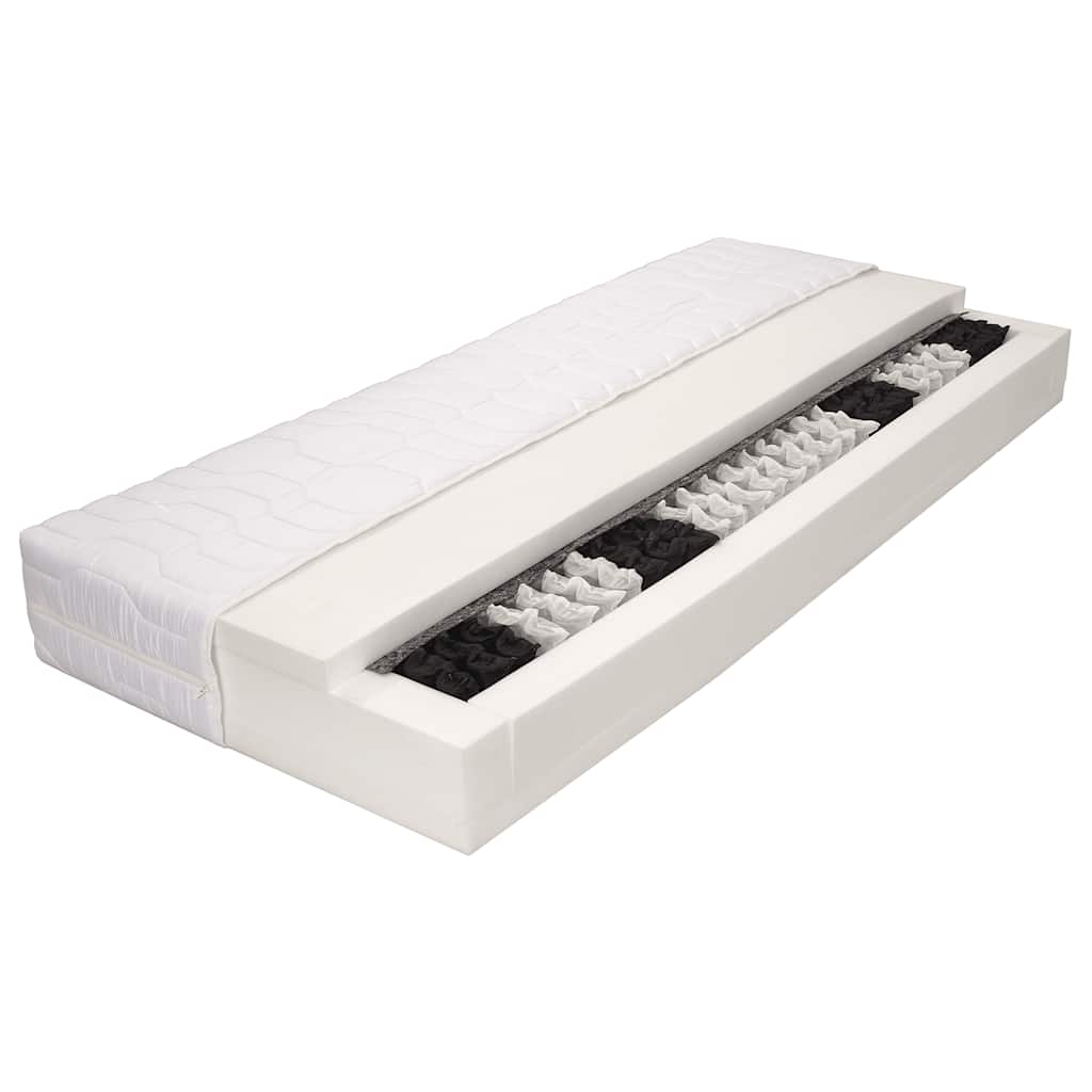 Vidaxl matras 7 zone 20 cm pocketvering h3 90x200 cm