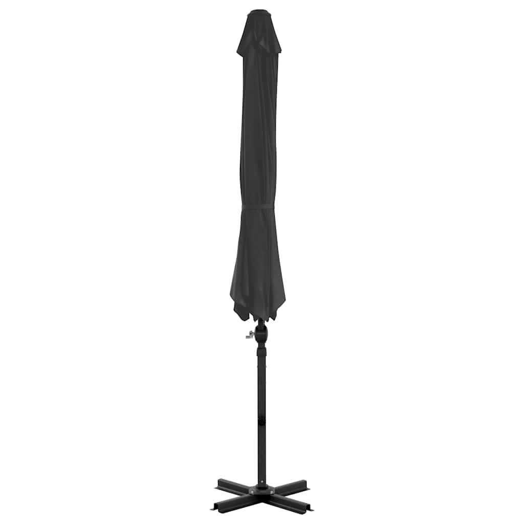 VIDAXL -Parasol mit tragbarem Basis -Anthrazit -ausgelöst