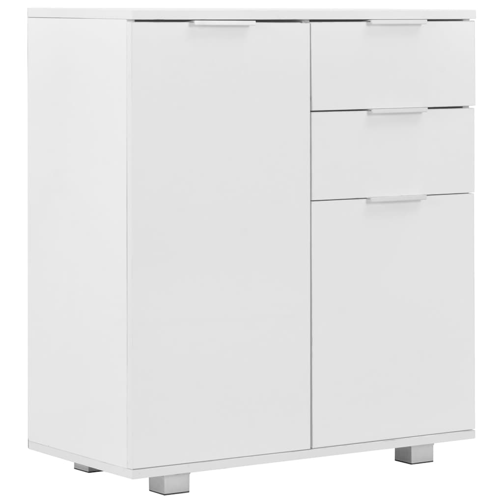 Vidaxl dressoir 71x35x80 cm spaanplaat hoogglans wit