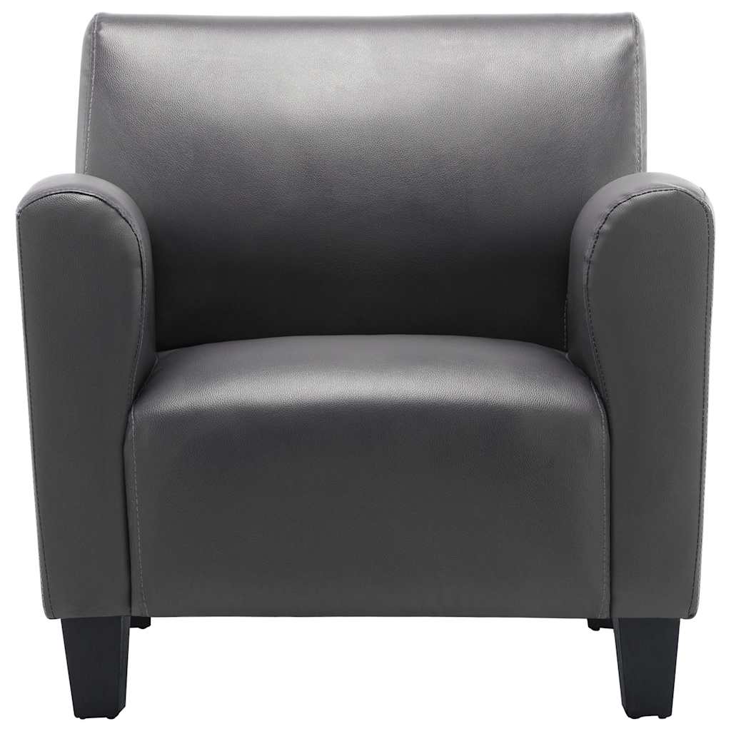 Vidaxl fauteuil kunstleer grijs