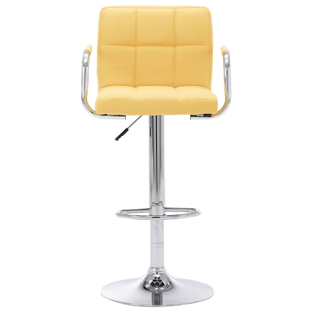 Vidaxl barstoelen 2 st stof geel