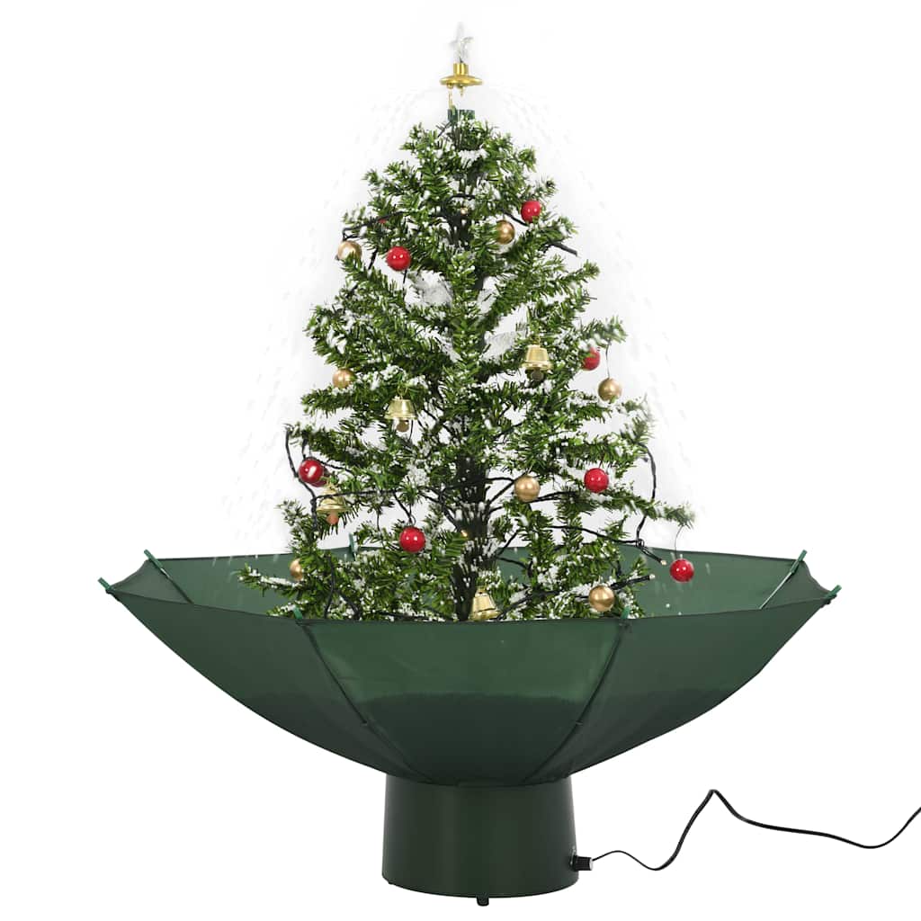 Vidaxx Weihnachtsbaum schneit mit Schirmständer 75 cm grün