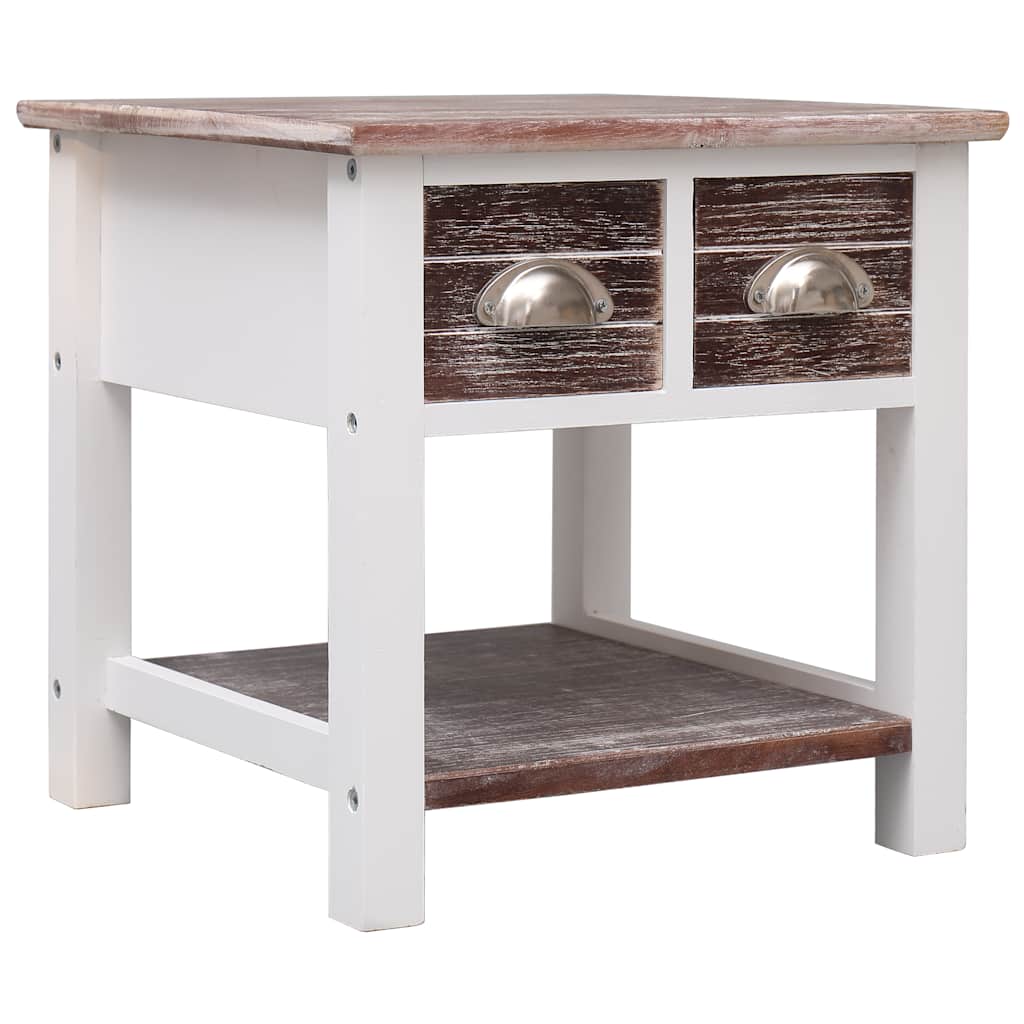 Vidaxl bijzettafel 40x40x40 cm paulowniahout bruin