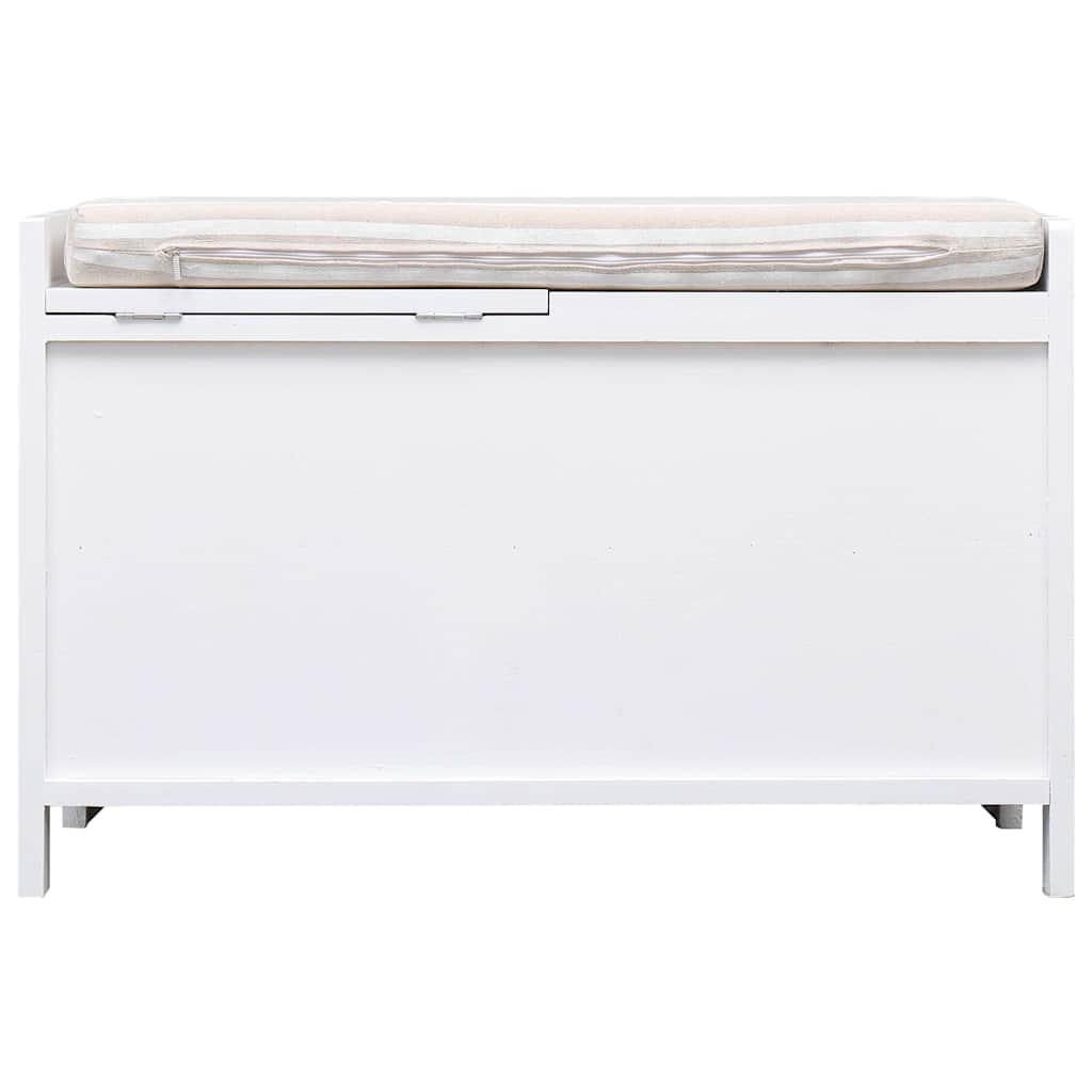 Vidaxl halbank 70x33,5x45 cm paulowniahout wit