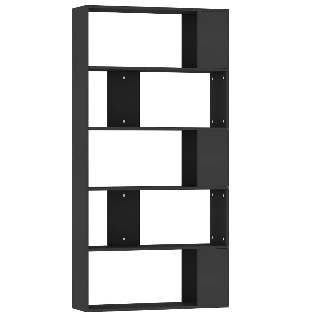 Vidaxl boekenkast kamerscherm 80x24x159 cm bewerkt hout zwart