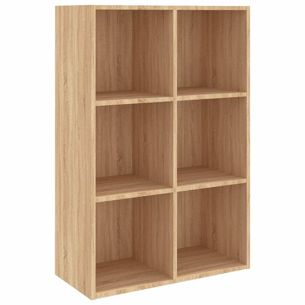 Vidaxl boekenkast dressoir 66x30x98 cm bewerkt hout sonoma eikenkleur