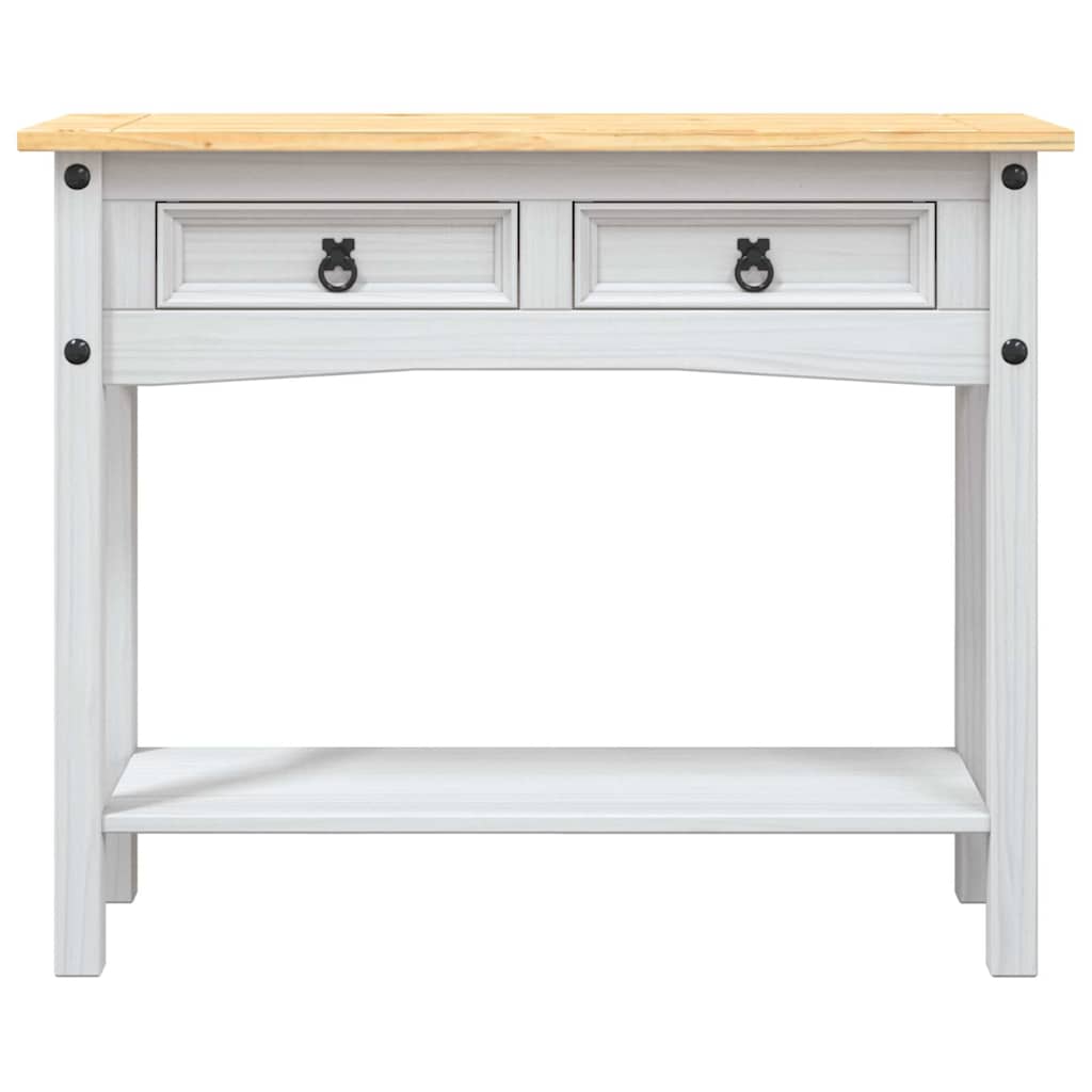 Vidaxl wandtafel mexicaans grenenhout corona-stijl 90x34,5x73 cm wit