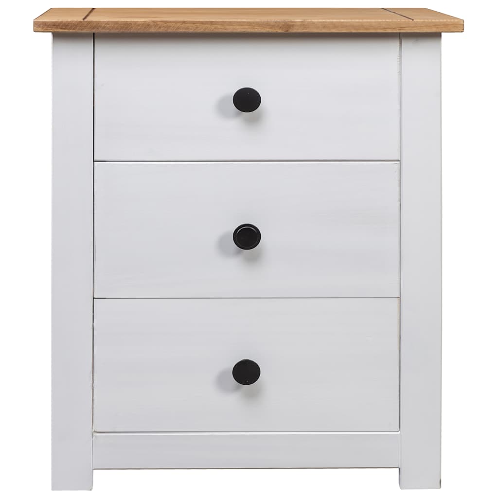 Vidaxl nachtkastje panama range 46x40x57 cm grenenhout wit