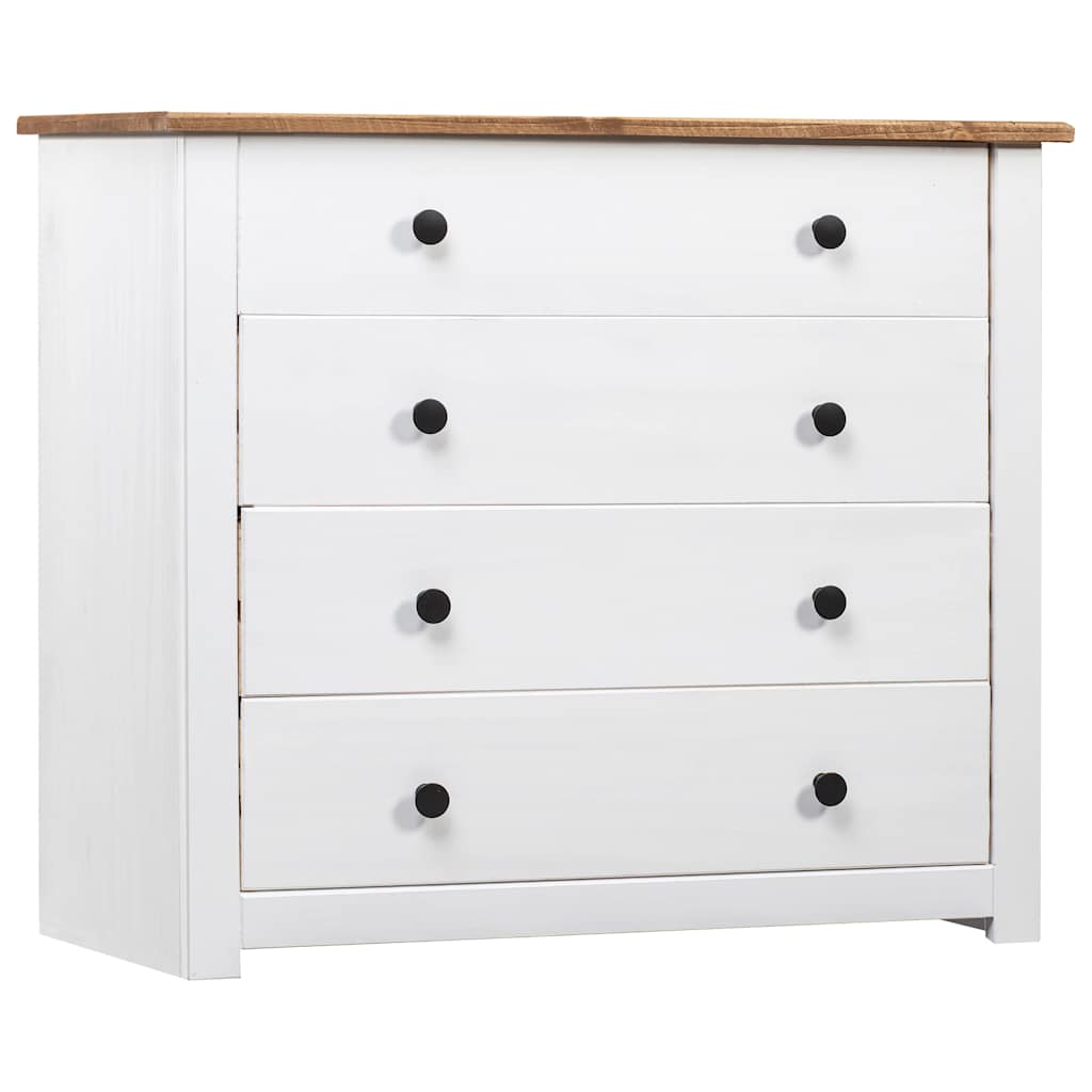 Vidaxl bijzetkast panama range 80x40x73 cm grenenhout wit