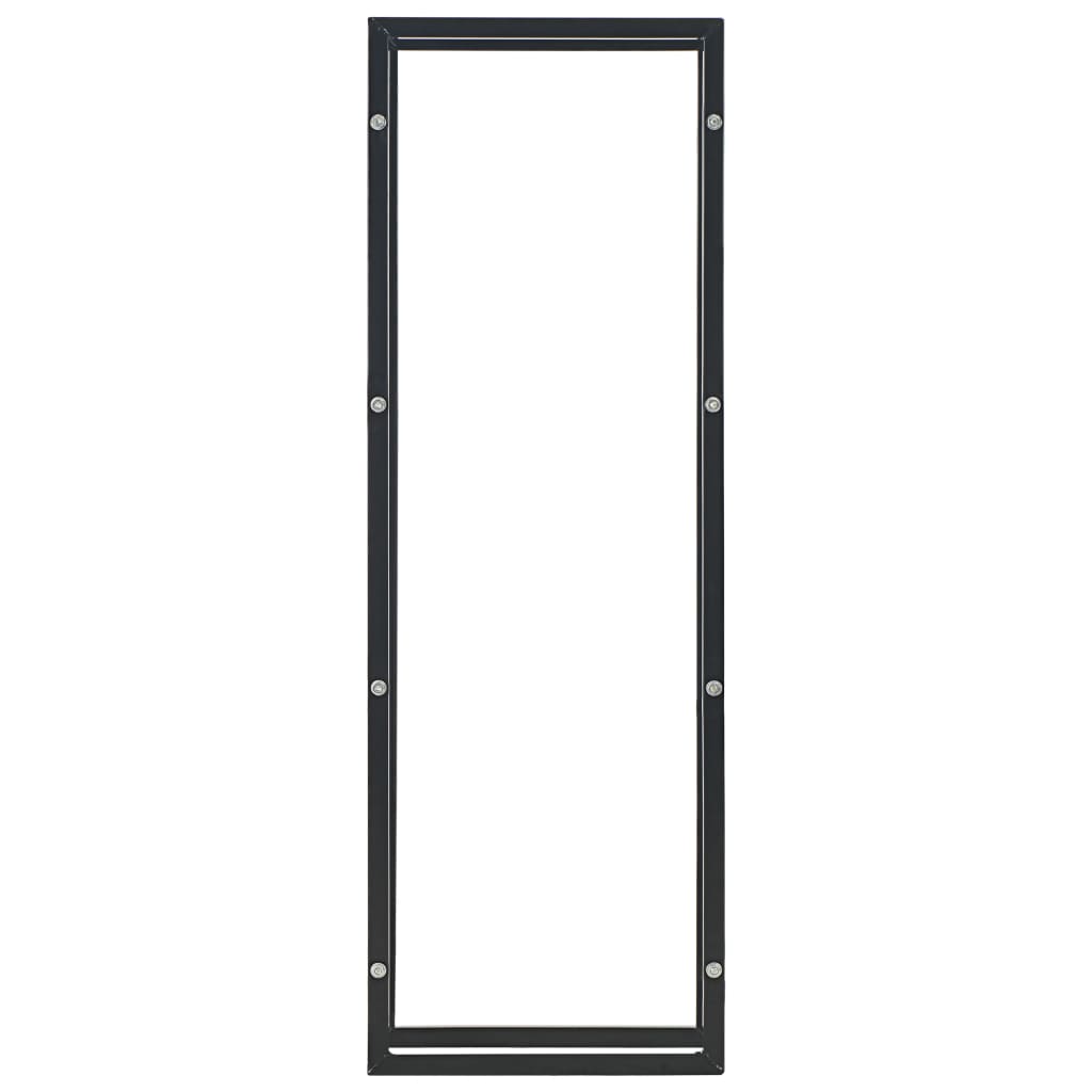 Vidaxx Kaminholzregal 50x20x150 cm Stahl schwarz