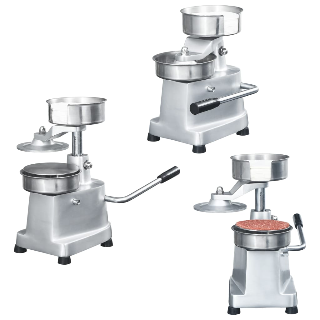 Vidaxl Hamburger Pressautomat mit 500 Partitionen 13 cm Aluminium