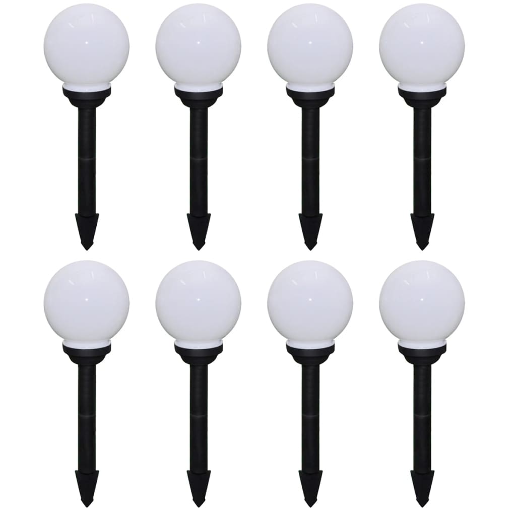Vidaxl Garden Pad Lampen 8 STs mit Bodennadel LED 15 cm