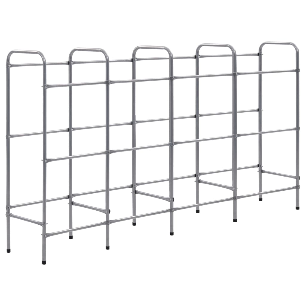 Vidaxx Lagerregal für 12 Kisten 190x33x116 cm Stahl silber