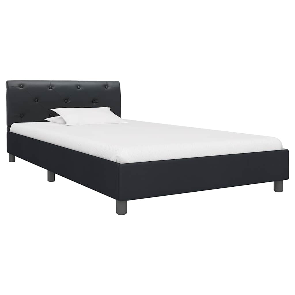 Vidaxl bedframe kunstleer zwart 90x200 cm