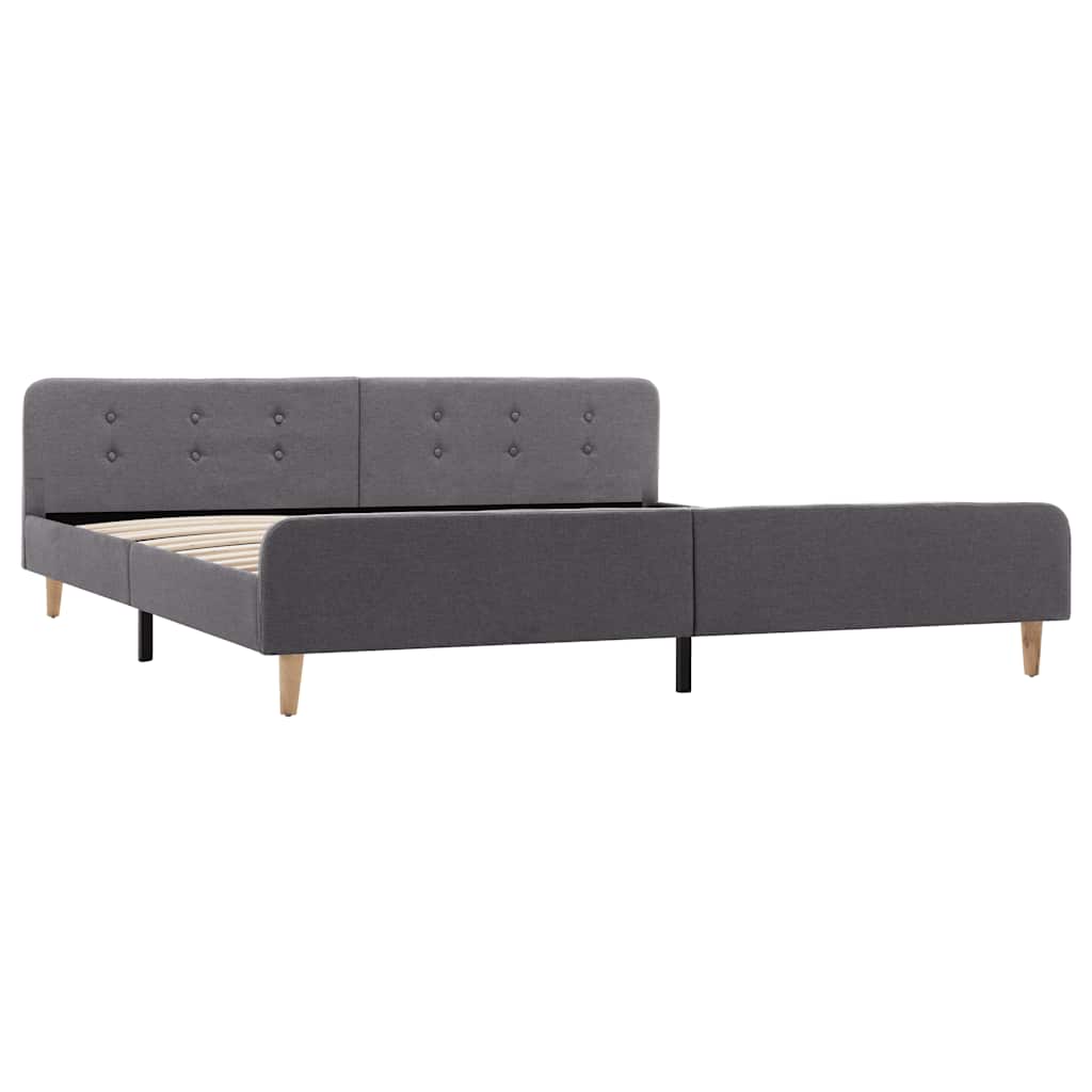 Vidaxl bedframe stof lichtgrijs 180x200 cm