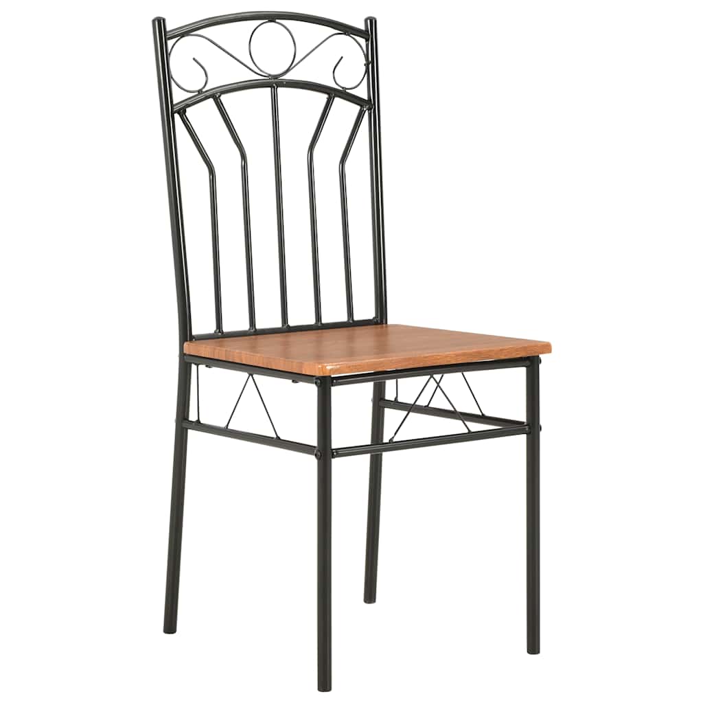 Vidaxl eetkamerstoelen 2 st mdf bruin